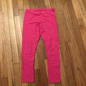 Brightly colored pink pants for girls.